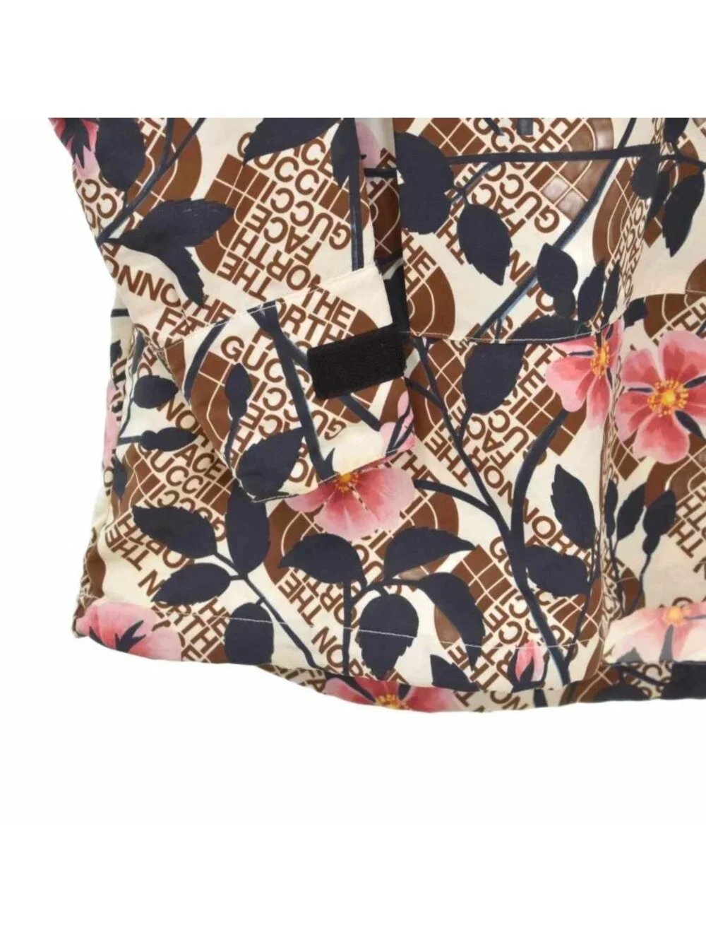 Gucci the North Face Pattern Hoodie Nylon Windbreaker Floral XS Multicolor